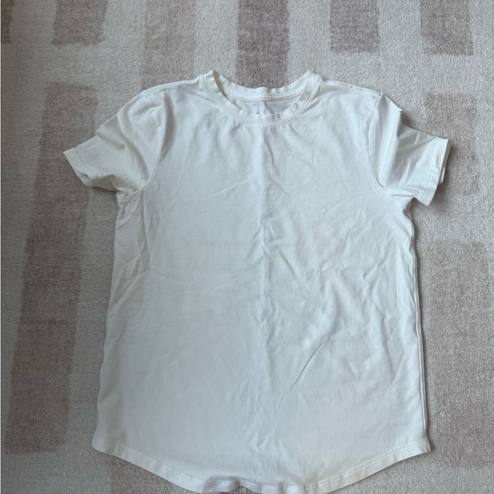 lululemon athletica White Short-Sleeve Crew Tee